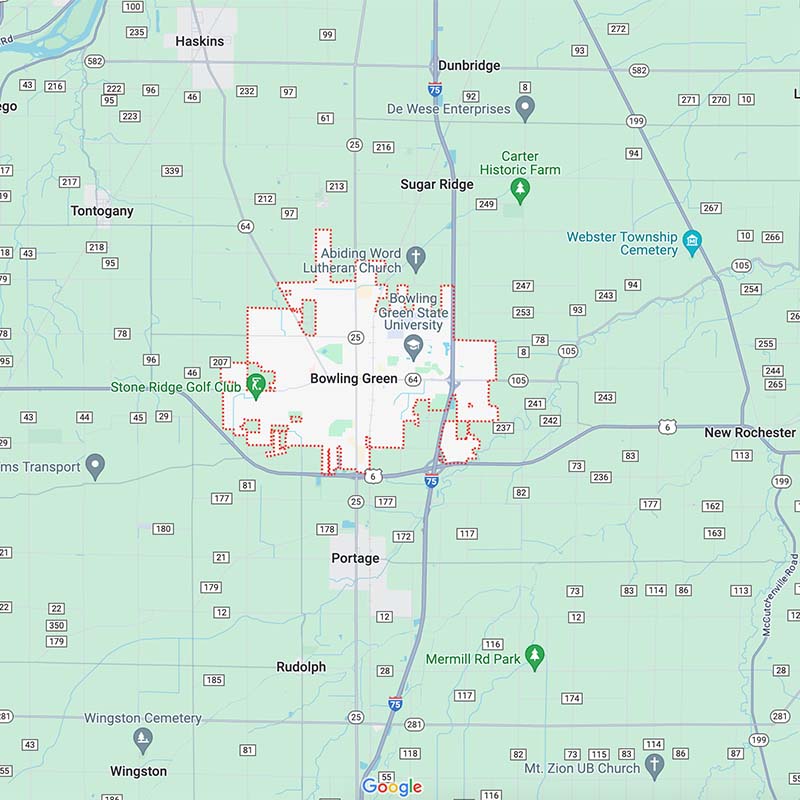 Bowling Green, Ohio map