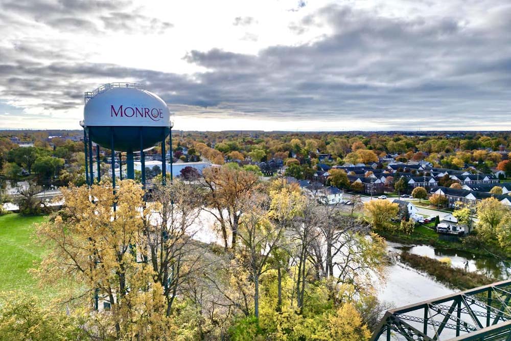 Monroe, Michigan Water Tower