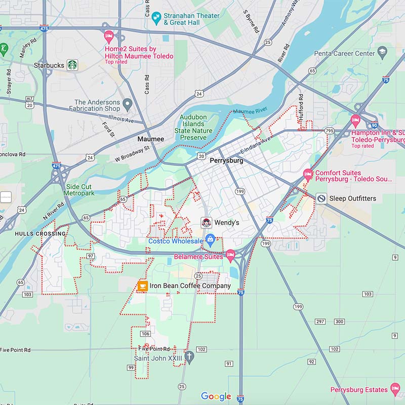 perrysburg, ohio map