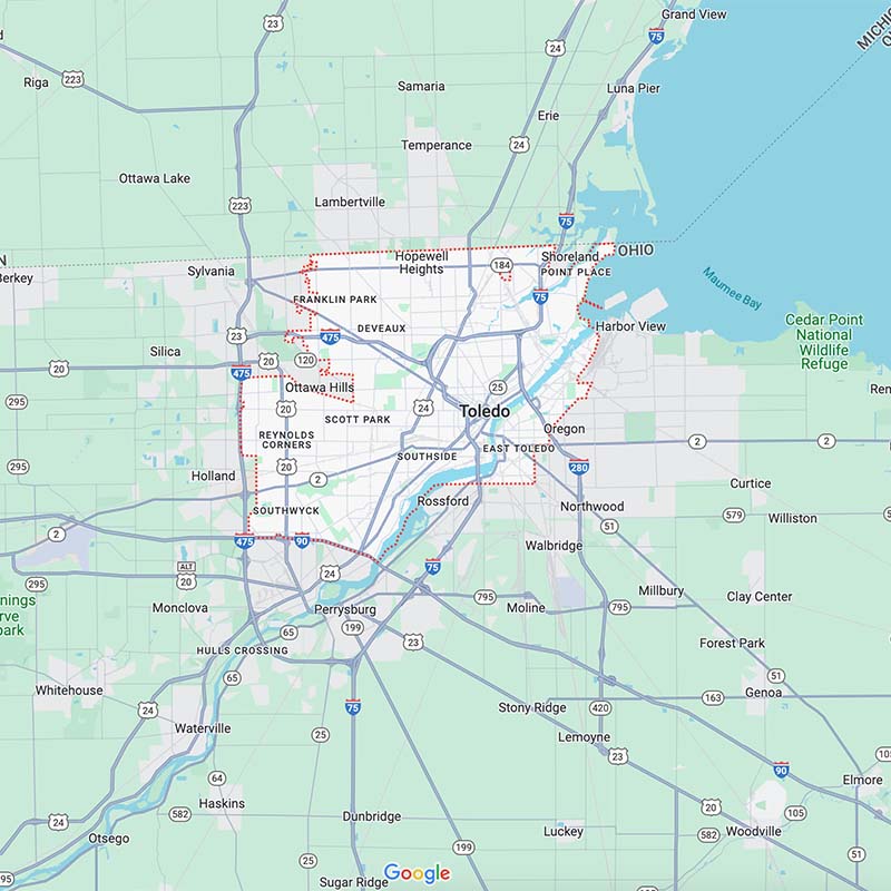 Toledo, Ohio Map